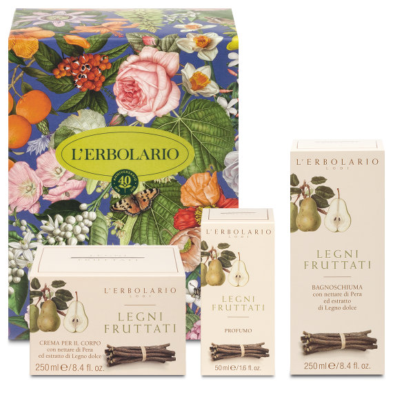 L'erbolario Confezione regalo Trio Profumo Legni Fruttati Nuovo