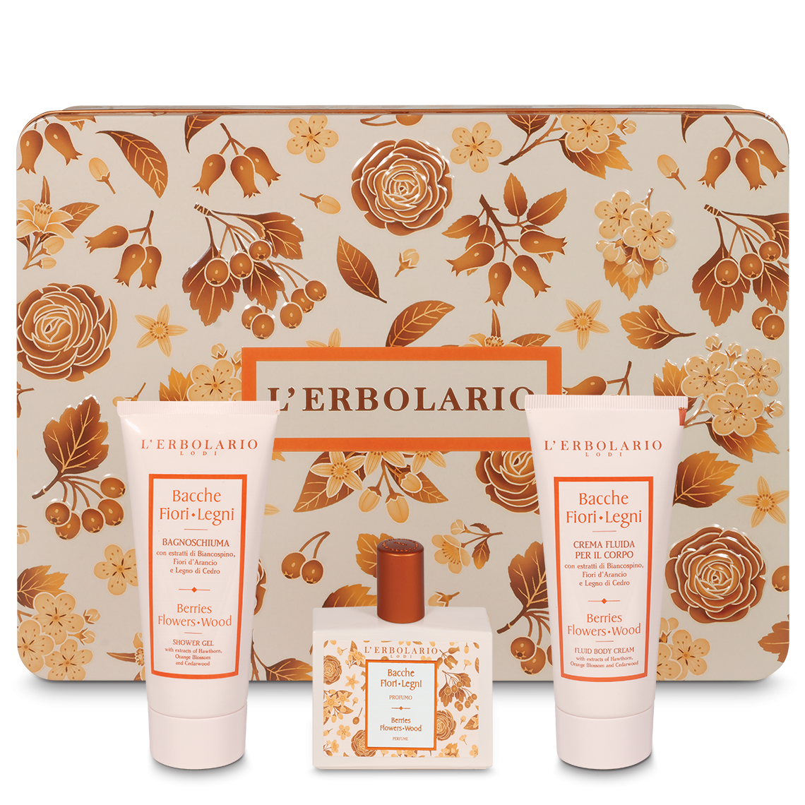 L'erbolario Segreti di Bellezza TRIO Bacche Fiori Legni Sottocosto
