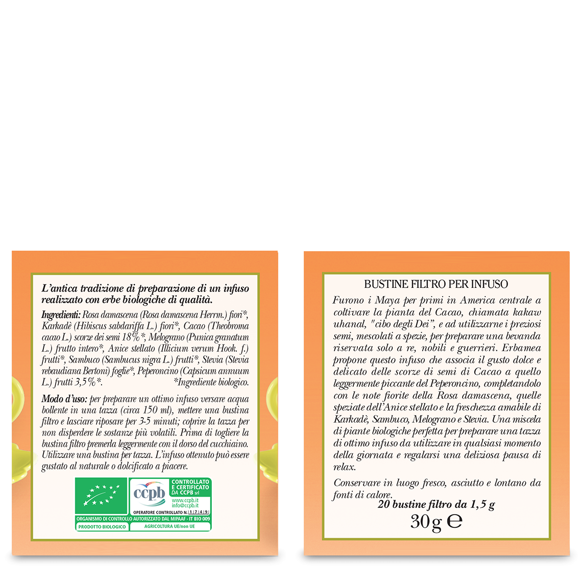 L'erbolario Infuso al Cacao e Peperoncino Soddisfazione Garantita