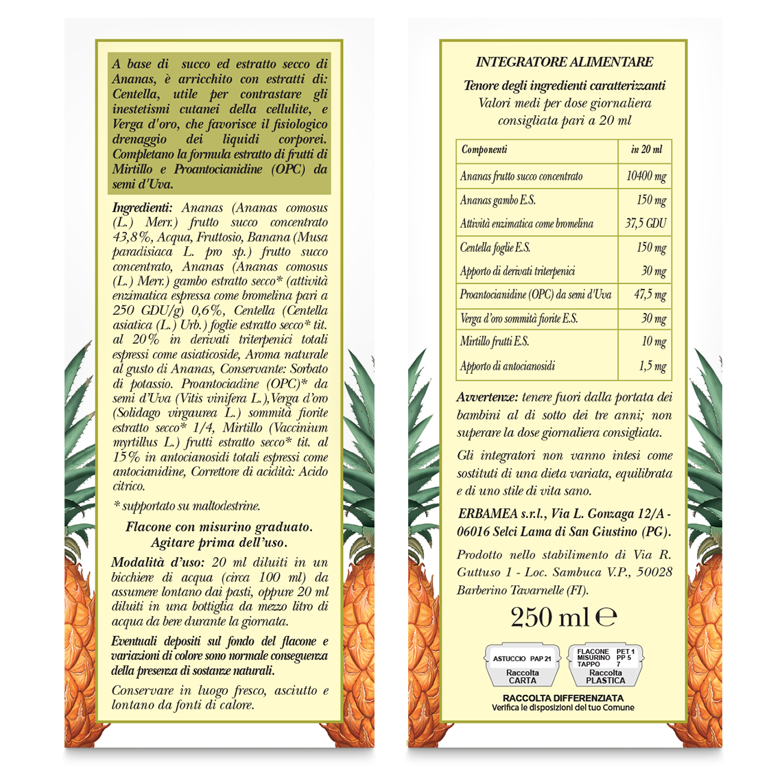 L'erbolario Fluido Concentrato Ananas Cell Saldi