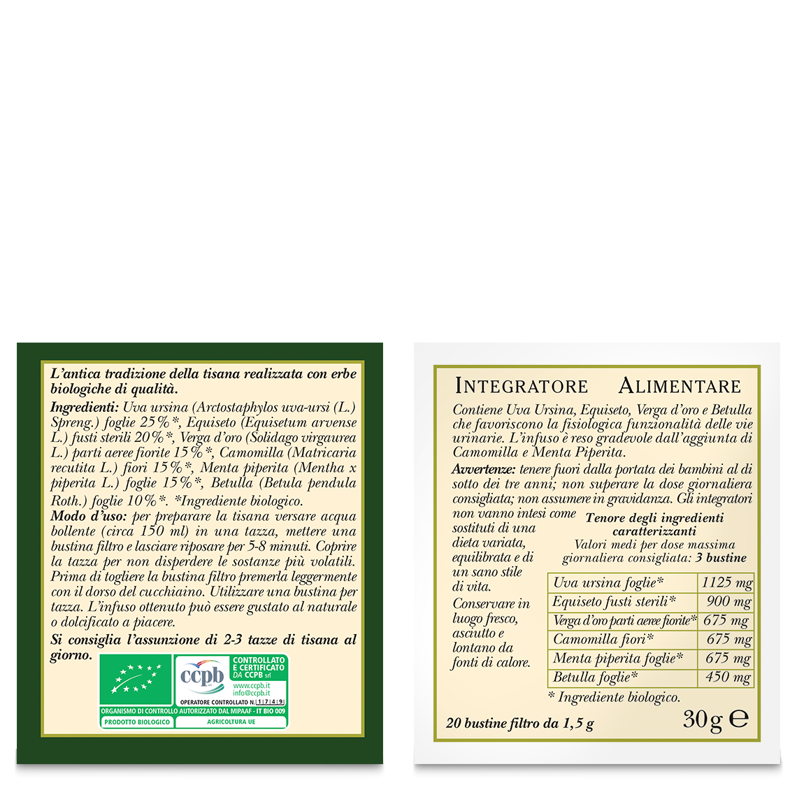 L'erbolario Tisana Biologica Cistattiva Flash Sale