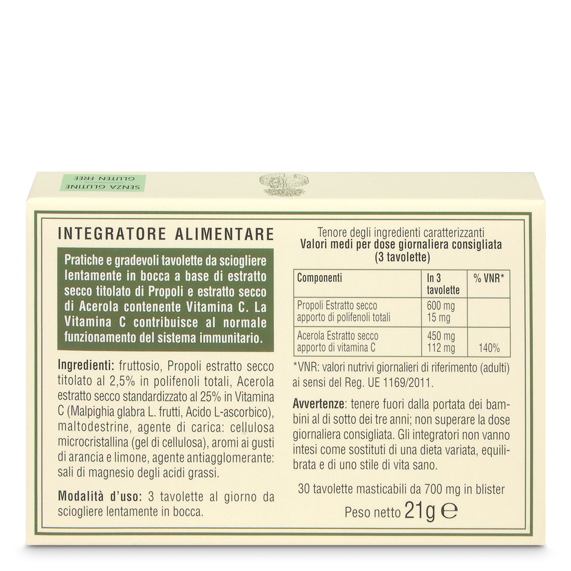 L'erbolario Tavolette masticabili Propoli Titolata Liquidazione