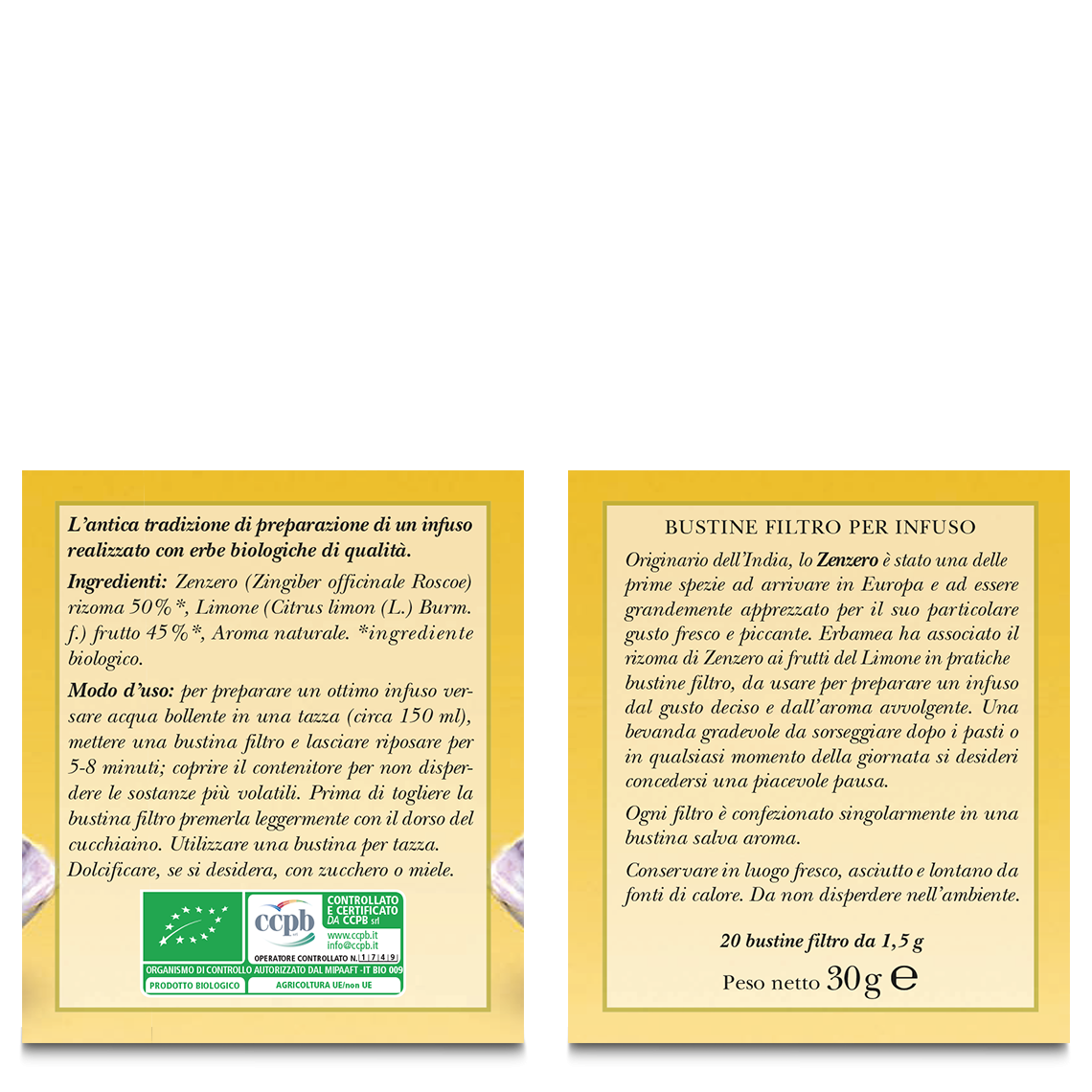 L'erbolario Infuso Zenzero e Limone 2025