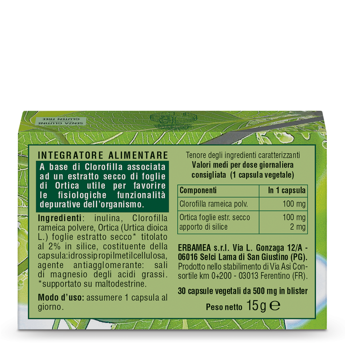 L'erbolario Integratore Clorofilla Sottocosto
