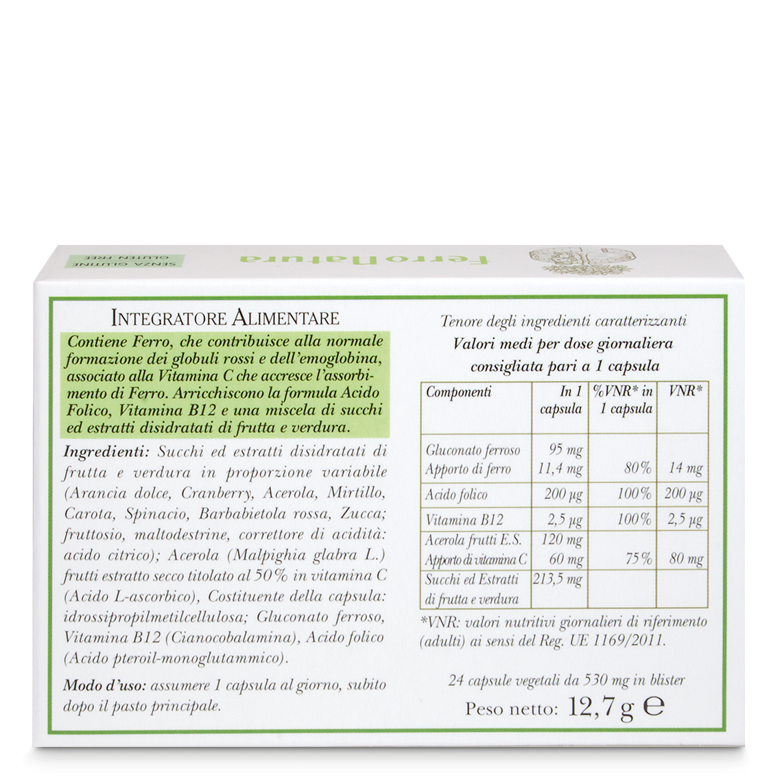 L'erbolario Integratore FerroNatura In Vendita