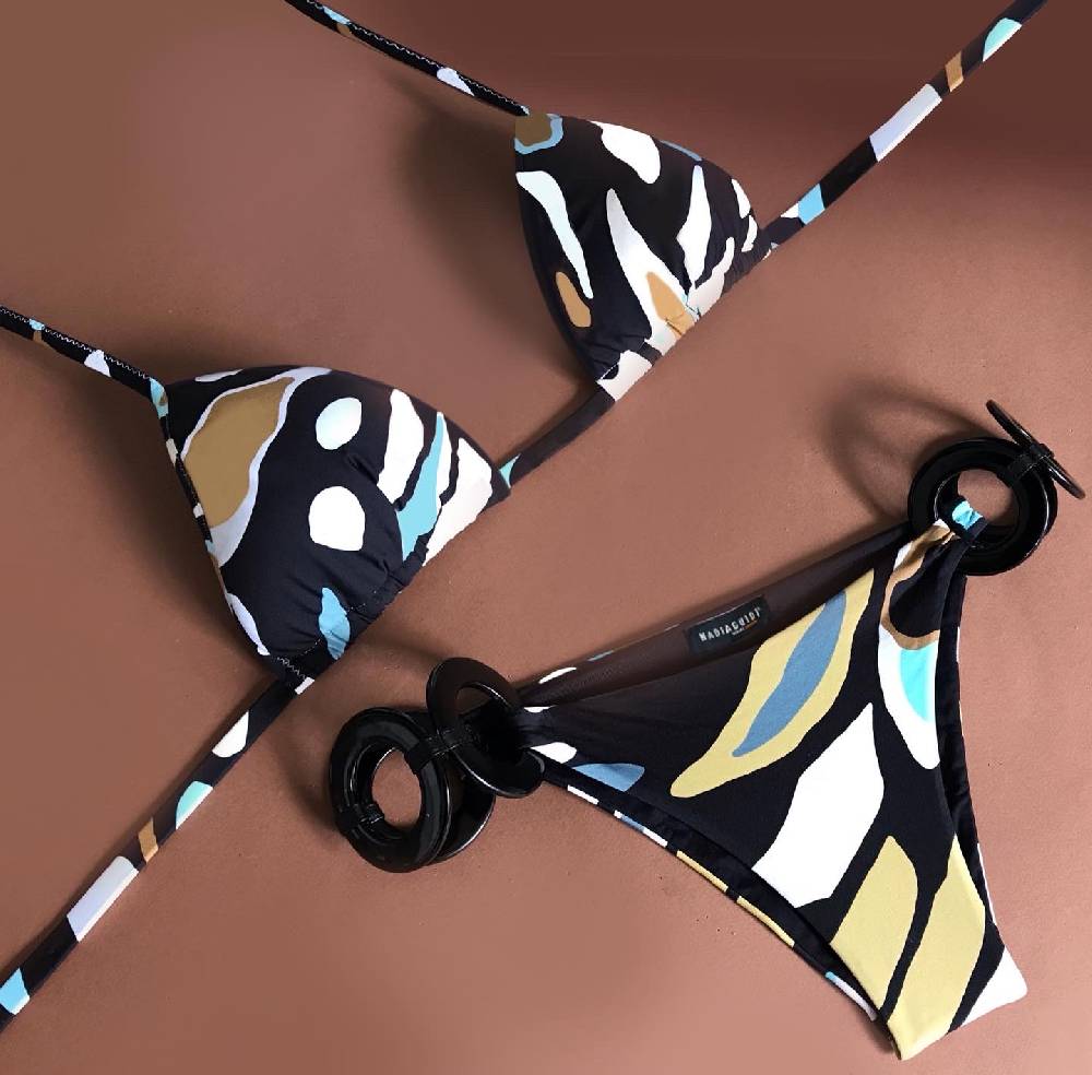 Nadia Guidi 01.n ORCHIDEA SELVAGGIA Bikini Triangolo Imbottito Nuovo