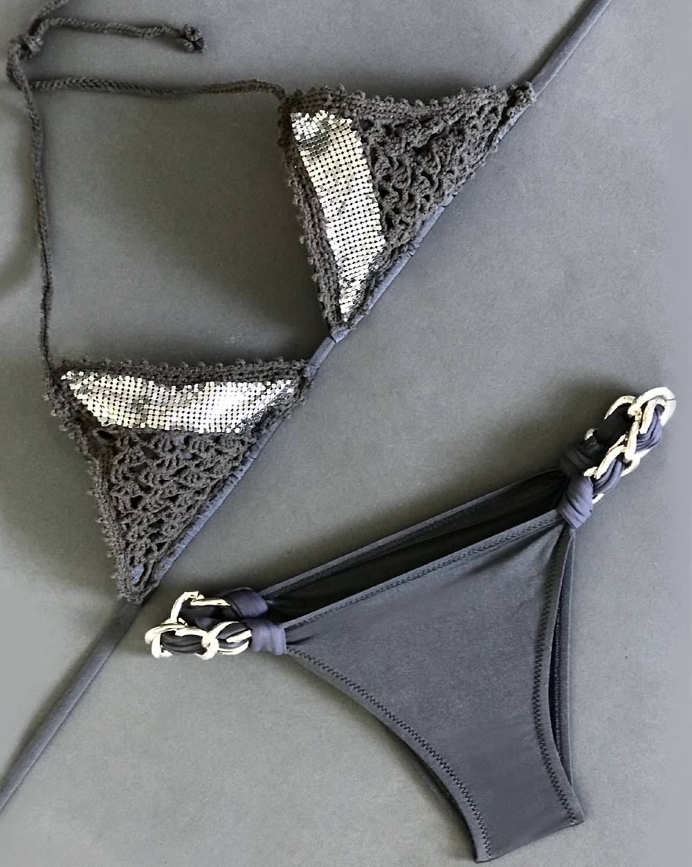 Nadia Guidi 90.a OPPENHEIMER Grigio/Argento Nuova