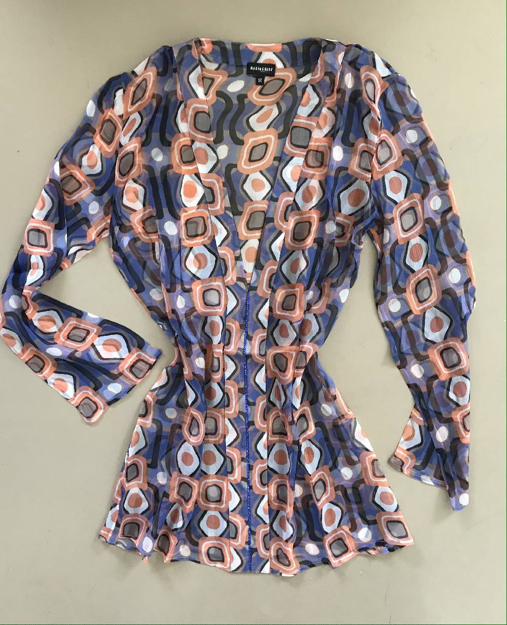Nadia Guidi 99.i BIARRITZ Geometrico Bluette/Arancio Vendita Economica
