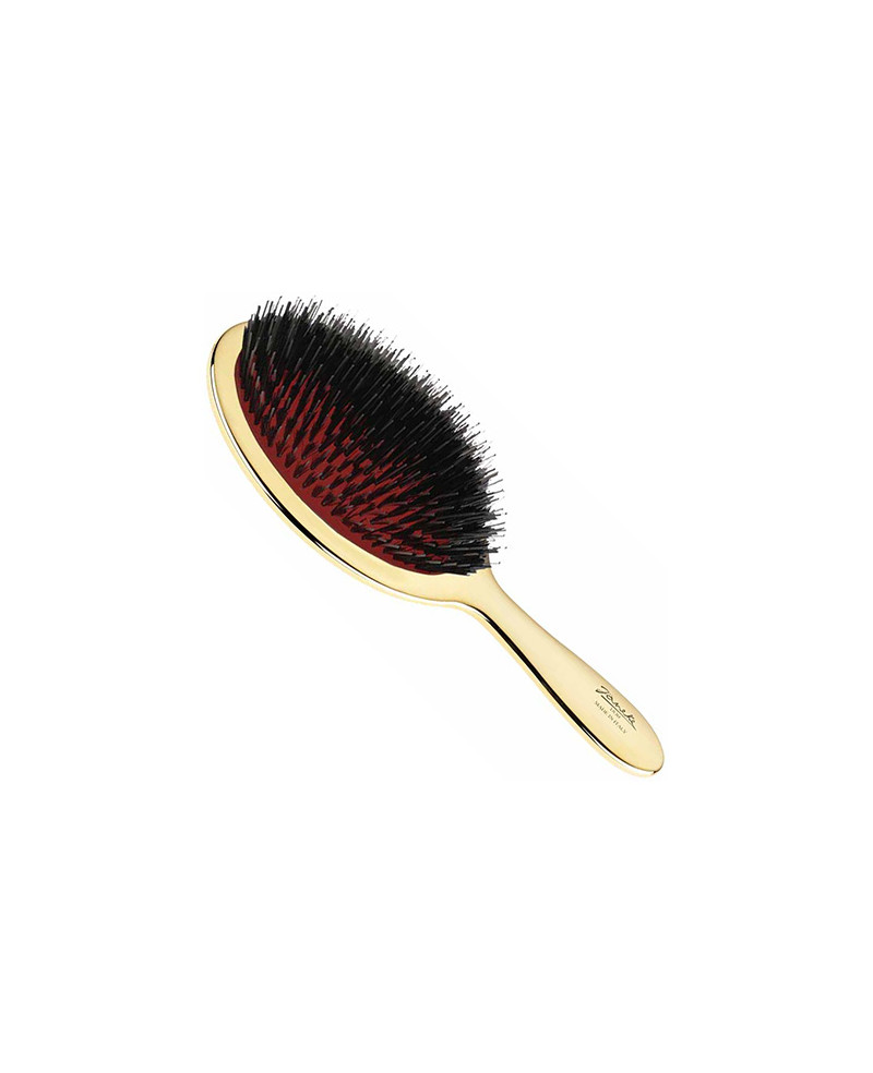 Janeke Spazzola dorata con setole e rinforzo nylon bianco - cod. AUSP23M