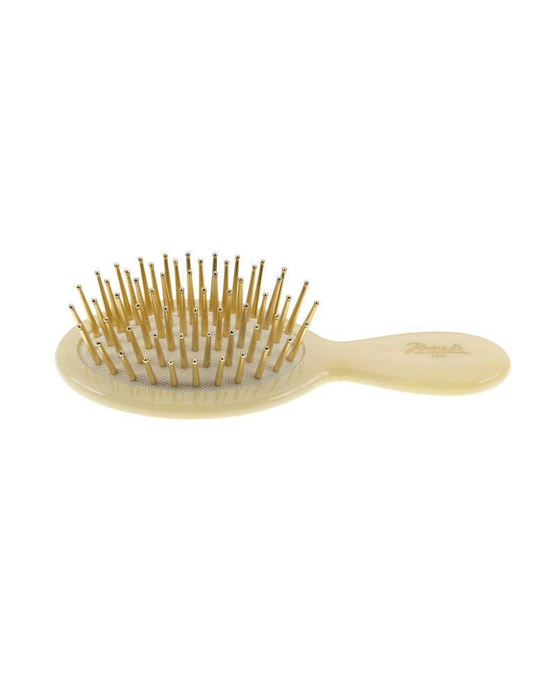 Janeke Spazzola piccola, imitazione corno, con picchi oro - cod. SP24G CRN Shopping Online