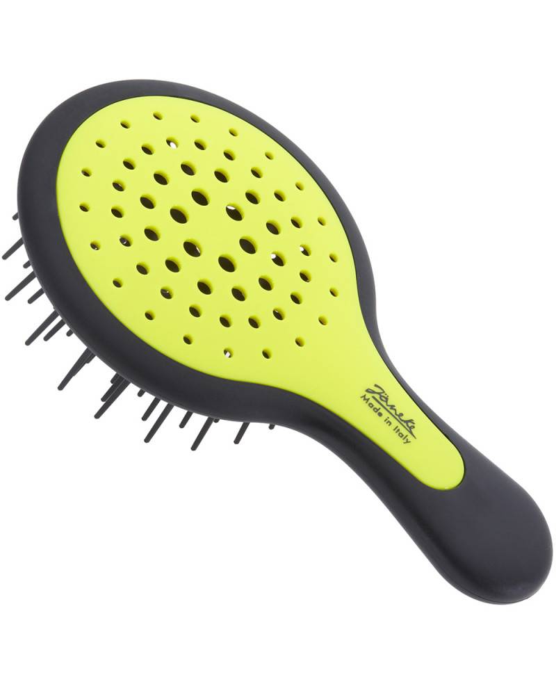 Janeke Mini Superbrush Giallo Fluo e manico Nero - 71SP220NER YFL Negozi Online