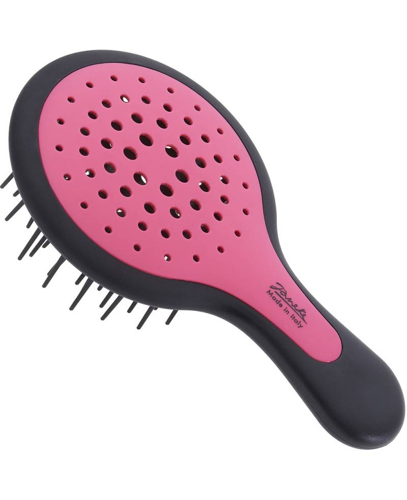 Janeke Mini Superbrush Rosa e manico Nero - 71SP220NER RSA Promozione Limitata