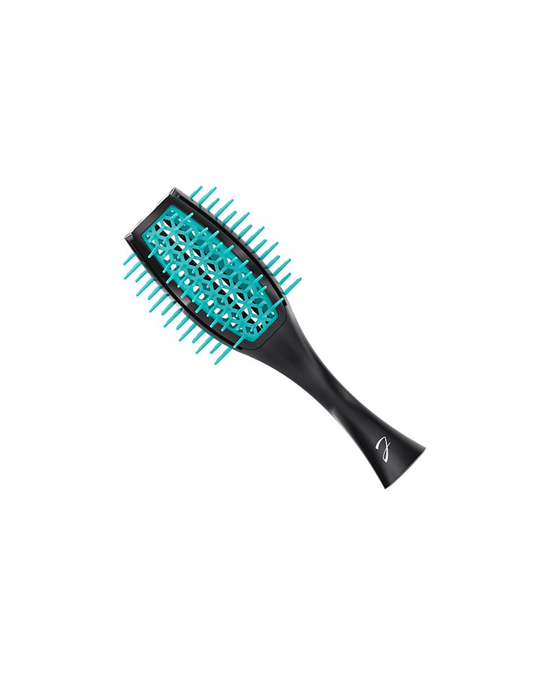 Janeke Spazzola Tulip ventilata, più volume nei capelli, bicolore nero e turchese – cod. SP503 NT