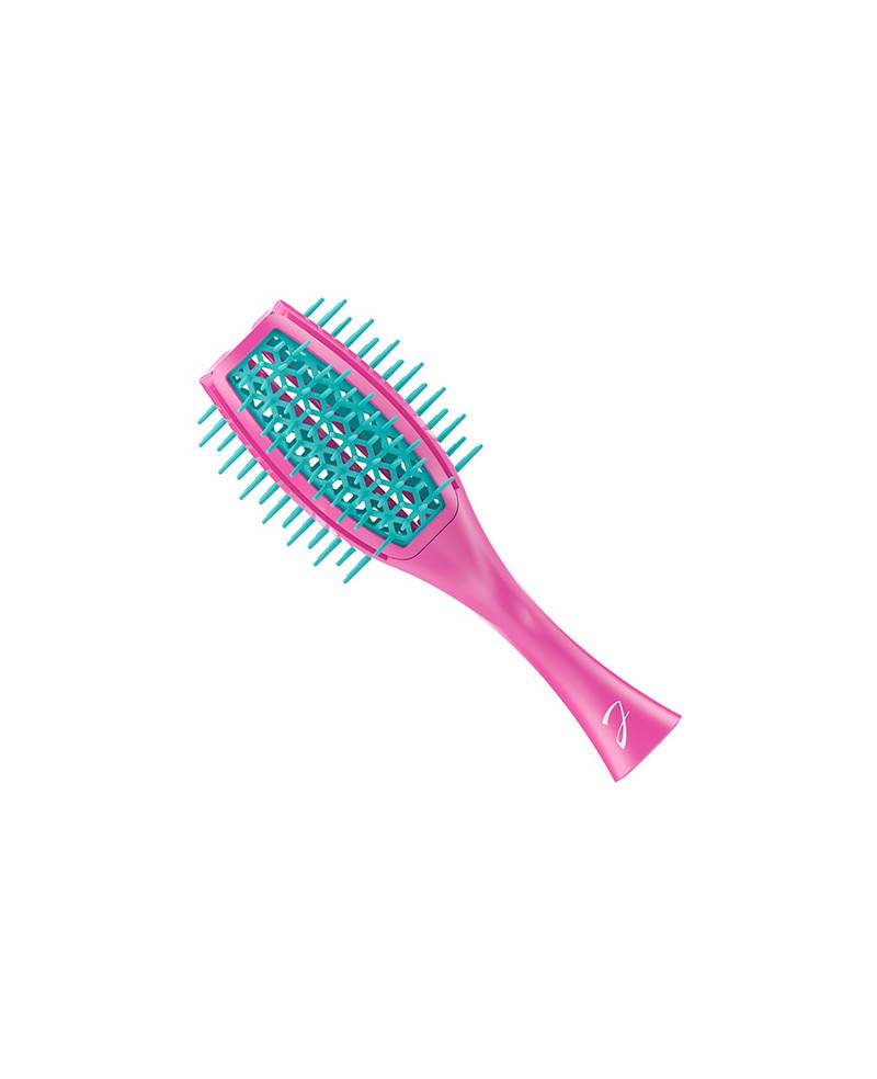 Janeke Spazzola Tulip ventilata, più volume nei capelli, bicolore fucsia e turchese – cod. SP503 FT
