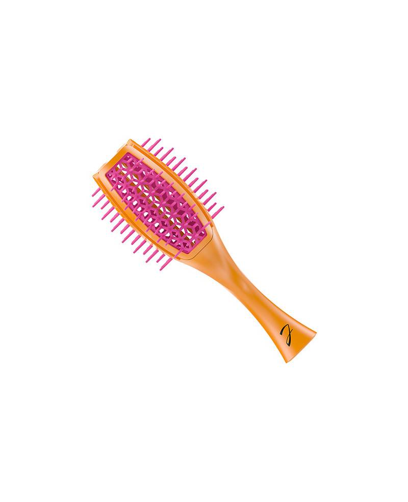 Janeke Spazzola Tulip ventilata, più volume nei capelli, bicolore arancio e fucsia – cod. SP503 OF
