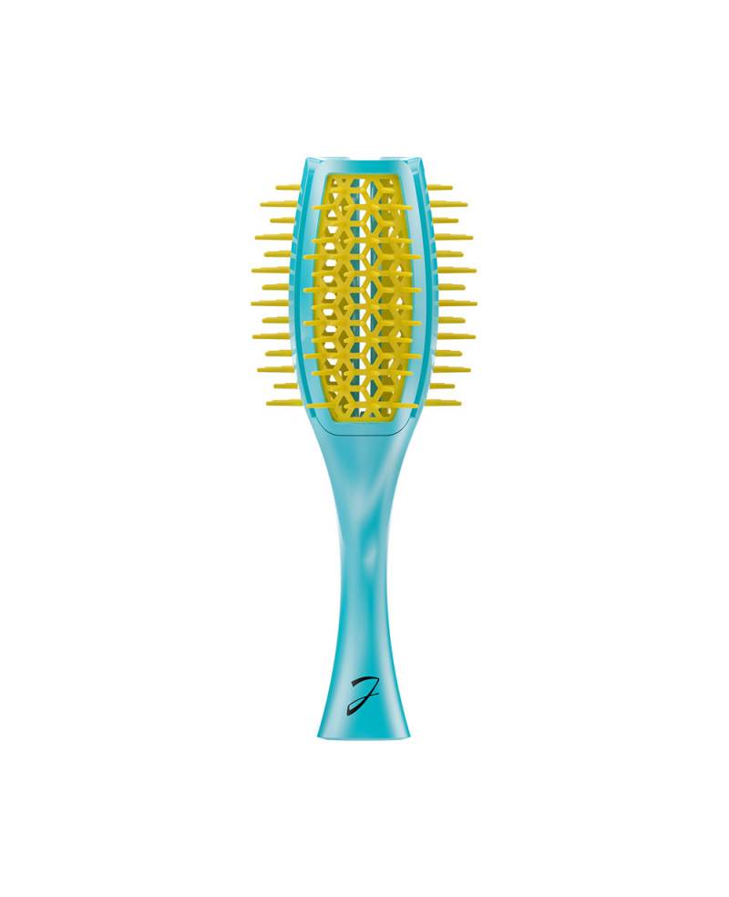 Janeke Spazzola Tulip ventilata, più volume nei capelli, bicolore turchese e giallo – cod. SP503 TG Pezzi Unici