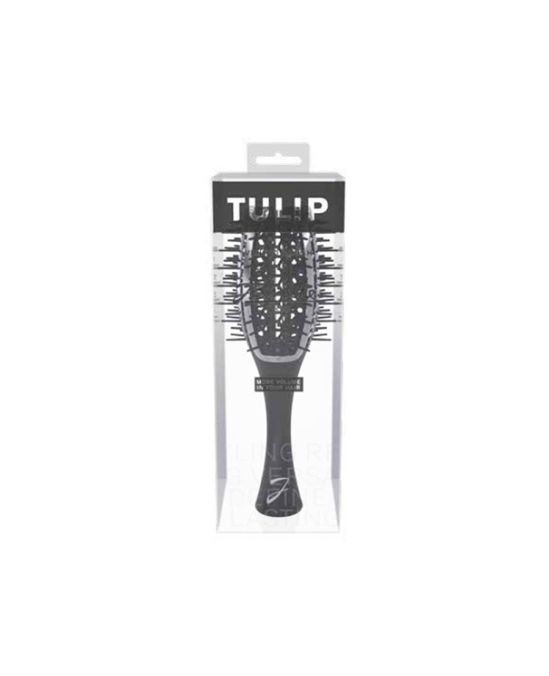 Janeke Spazzola Tulip ventilata, più volume nei capelli, cromata nero – cod. SP503 CRT NER Soddisfazione Garantita