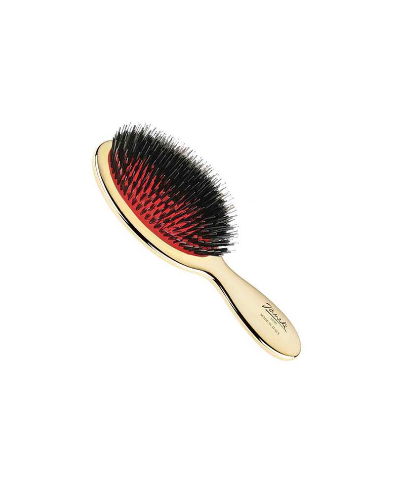 Janeke Spazzola baby, dorata, con setole e rinforzo nylon - cod. AUSP24M