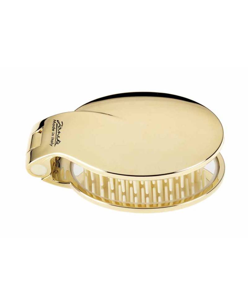 Janeke Spazzola pieghevole, dorata con specchio 70x50 - cod. AUSP03 Presa