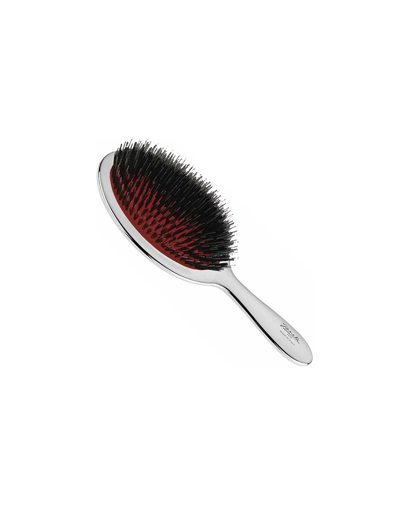 Janeke Spazzola con setole e rinforzo nylon, colorazione argento - cod. CRSP23M