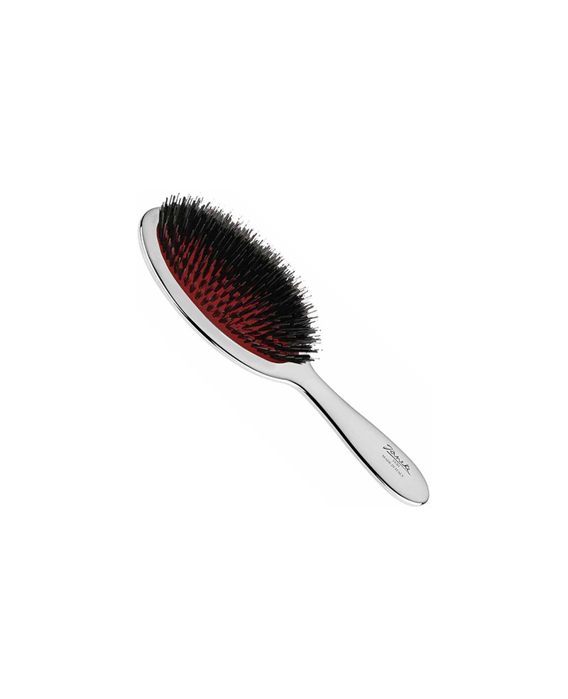 Janeke Spazzola con setole e rinforzo nylon, colorazione argento - cod. CRSP22M