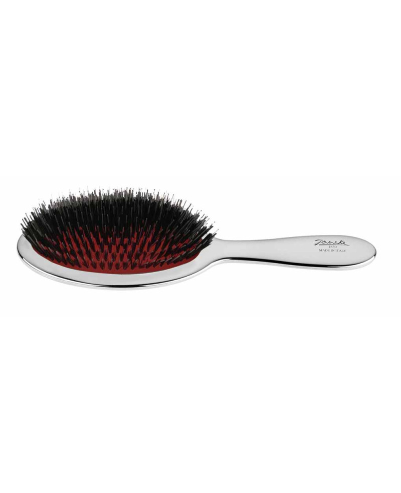 Janeke Spazzola con setole e rinforzo nylon, colorazione argento - cod. CRSP22M Economico