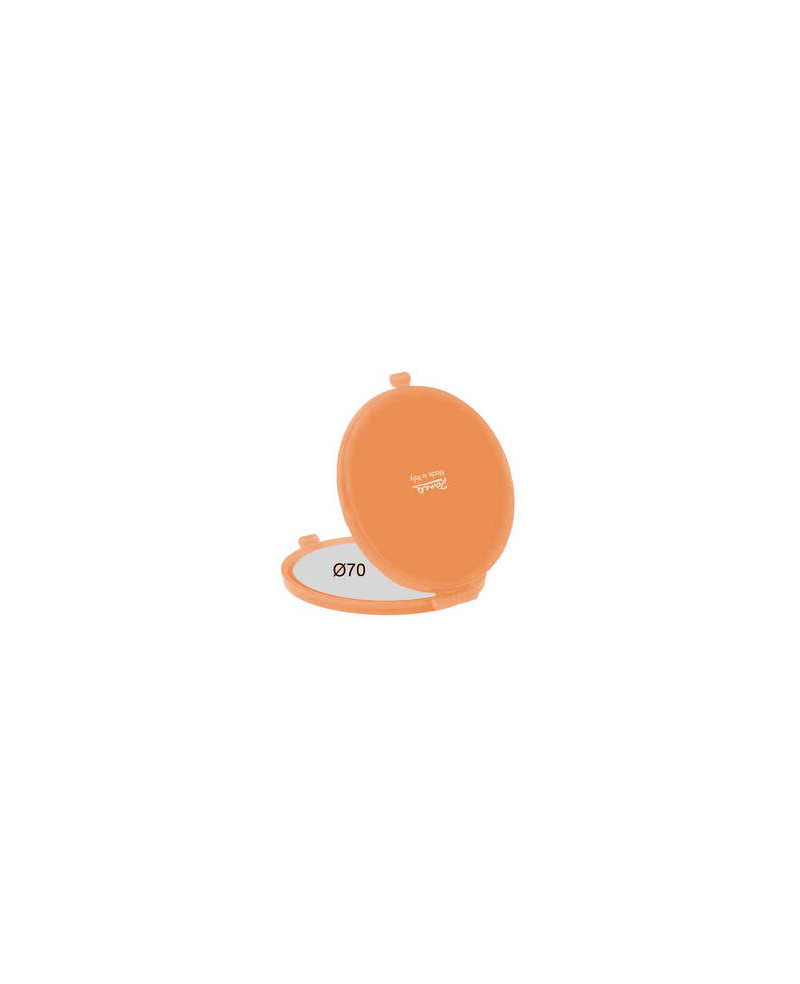 Janeke Specchio bifacciale da borsetta ø 73 mm arancio - cod. 82448 ARA