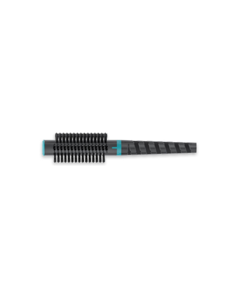 Janeke Spazzola termica tonda Spiral, colorazione nera e turchese, diametro 40 - cod. SP512C-ALM Offerte