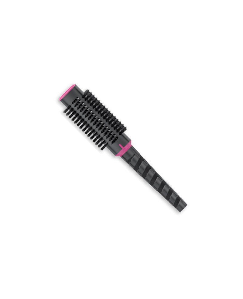 Janeke Spazzola termica tonda Spiral, colorazione nera e fucsia, diametro 52 - cod. SP513C-ALM