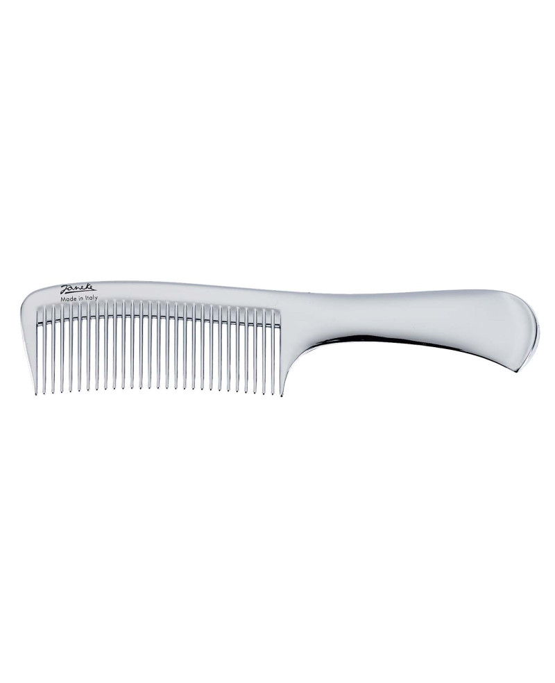 Janeke Pettine rado con manico, colore argento - cod. CR825 Vendite Flash