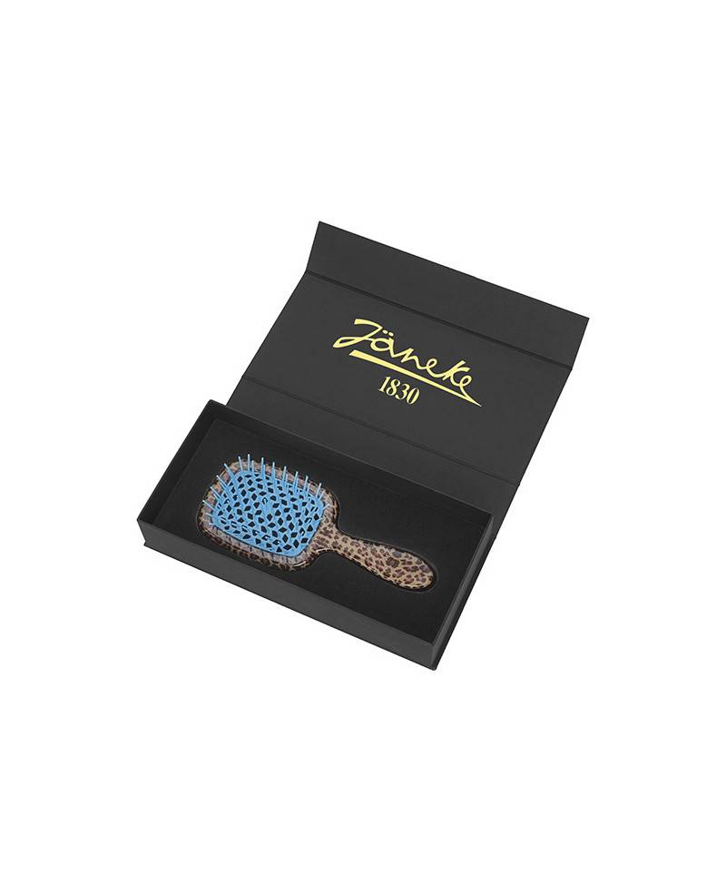 Janeke Scatola Regalo con Spazzola Superbrush maculata con cuscino turchese - Cod. SCA24