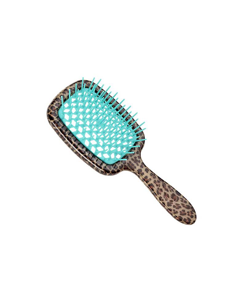 Janeke Scatola Regalo con Spazzola Superbrush maculata con cuscino turchese - Cod. SCA24 Soddisfazione Garantita