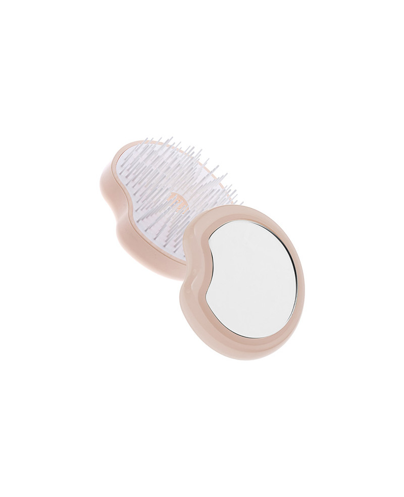 Janeke Spazzola Pomme Brush, compatta ed ergonomica con impugnatura palmare e specchio diametro 84, colore arancione - cod. 93SP228 ARA