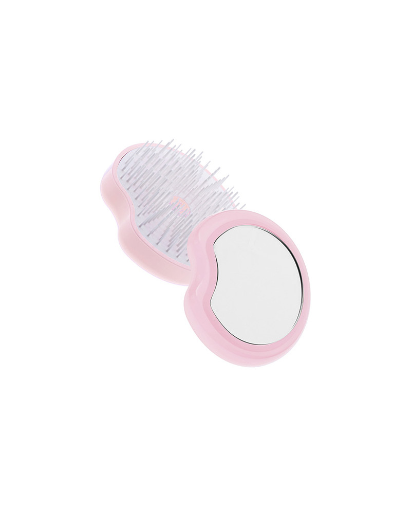 Janeke Spazzola Pomme Brush, compatta ed ergonomica con impugnatura palmare e specchio diametro 84, colore rosa - cod. 93SP228 RSA