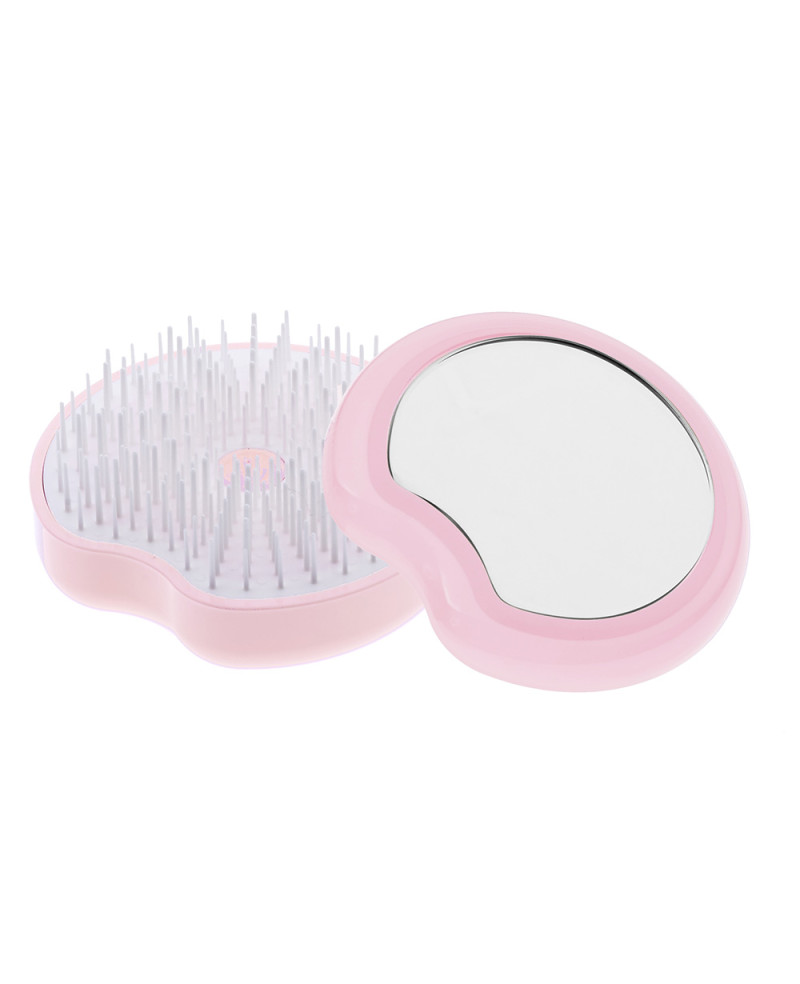 Janeke Spazzola Pomme Brush, compatta ed ergonomica con impugnatura palmare e specchio diametro 84, colore rosa - cod. 93SP228 RSA Negozi Online