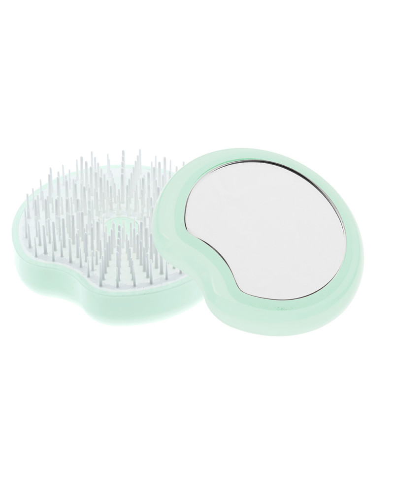 Janeke Spazzola Pomme Brush, compatta ed ergonomica con impugnatura palmare e specchio, diametro 84, colore turchese - cod. 93SP228 TSE Acquista Ora