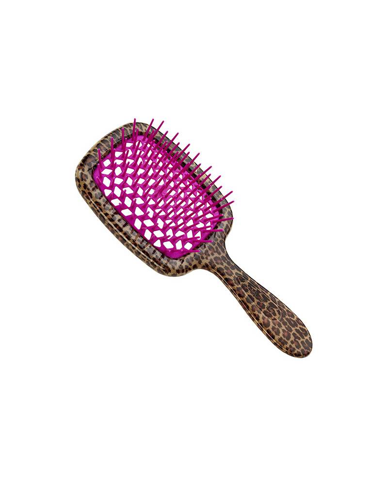 Janeke Spazzola Superbrush maculata con cuscino fuchsia - Cod. SP230 MAC FUX