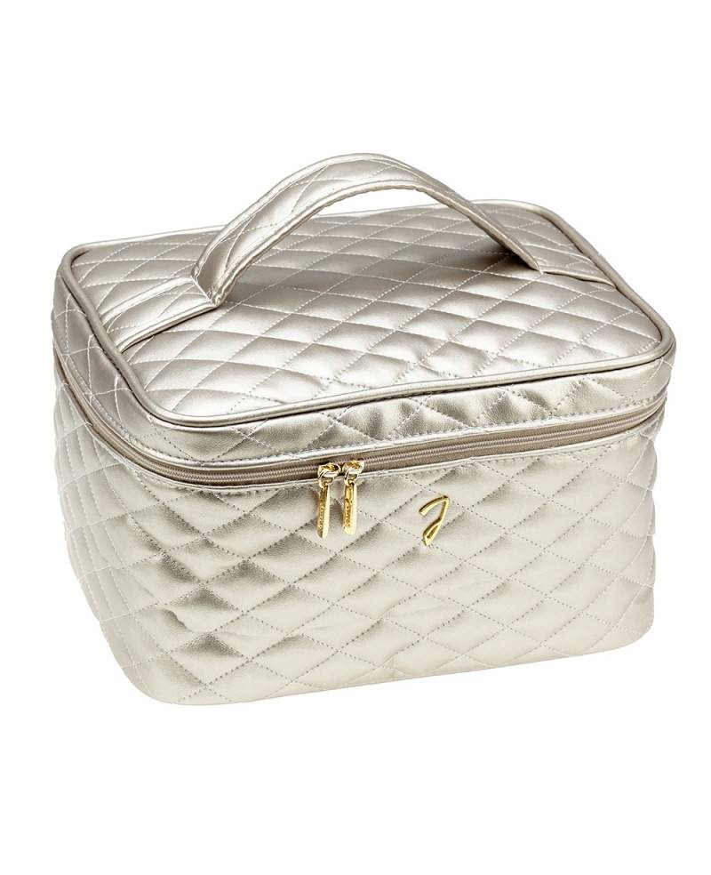 Janeke Beauty da viaggio trapuntato grande, bronzo - cod. A6151VT BRO Offerte stagionali