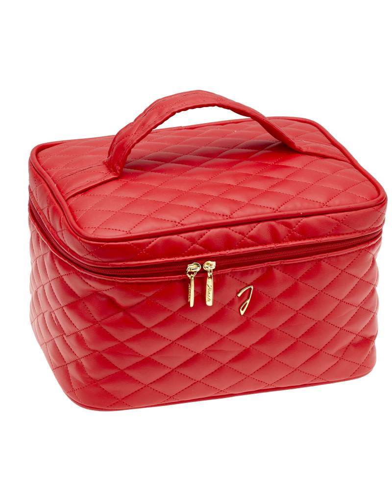 Janeke Beauty viaggio grande trapuntato rosso, vuoto, 27x17x20 cm - Cod. A6151VT ROS