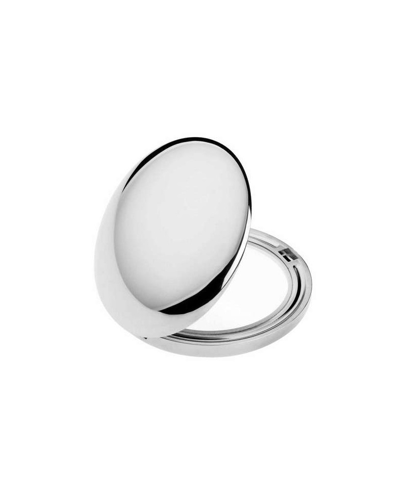 Janeke Specchio bifacciale cromo da borsetta di cui uno a ingrandimento x3, ø 50 mm - cod. CR402.3