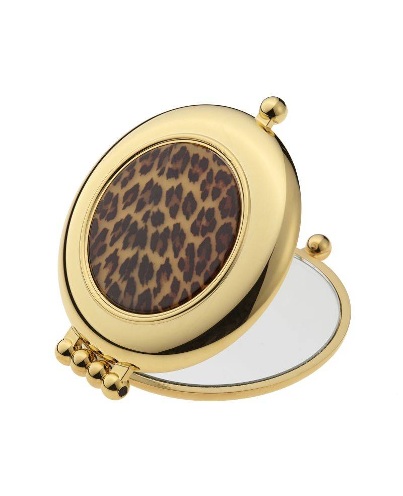 Janeke Specchio bifacciale dorato con inserto maculato, di cui uno a ingrandimento x 3, ø 65mm - Cod. AU484.3 MAC