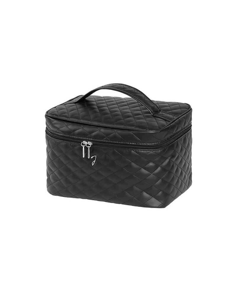 Janeke Beauty da viaggio trapuntato grande, nero - cod. A6151VT NER