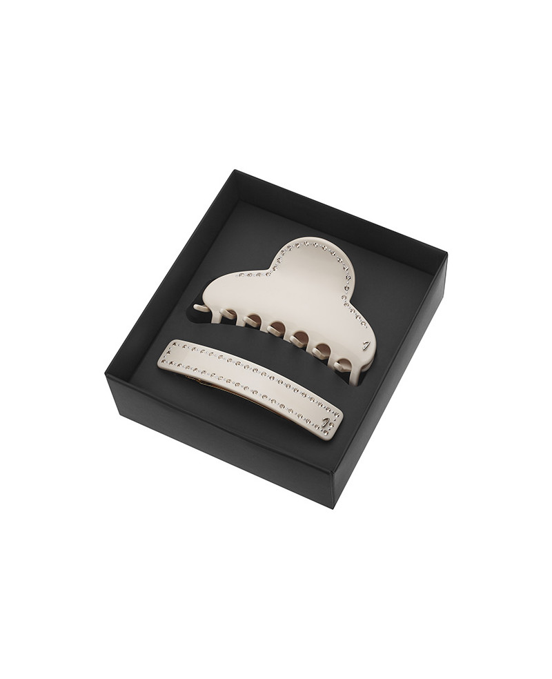 Janeke Scatola Regalo Pinza più Barretta Avorio con Swarowski - Cat. TB6233506837 AS