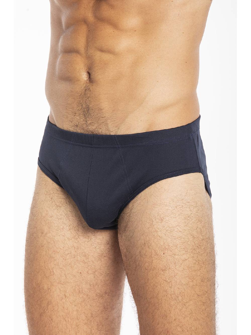 Julipet Slip blu medio in interlock di puro cotone "doppia maglia" Nuova