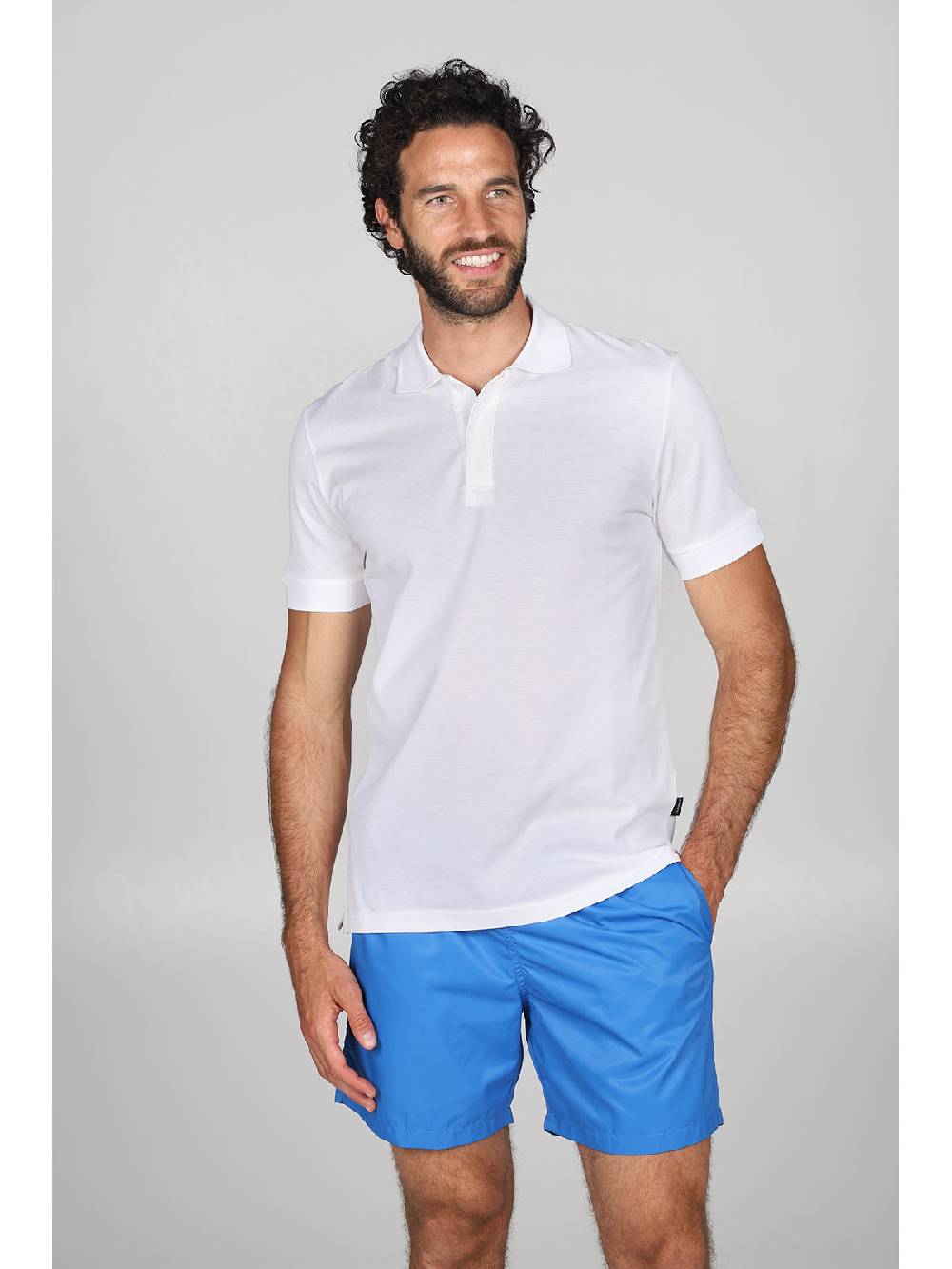 Julipet Polo in piquet di puro cotone dal taglio contemporaneo con logo Saldi