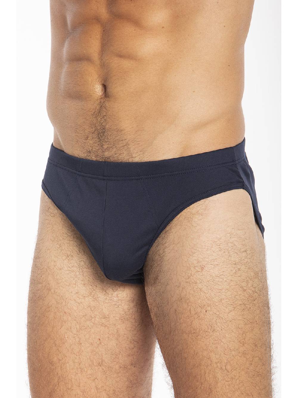 Julipet Slip blu in interlock di puro cotone "doppia maglia" Pezzi Unici