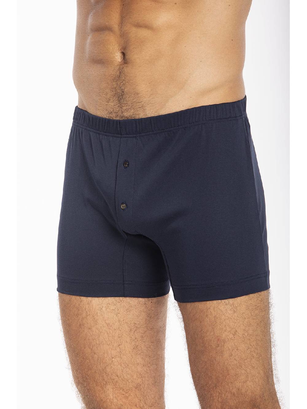 Julipet Boxer blu in interlock di puro cotone "doppia maglia" Prezzo Ridotto