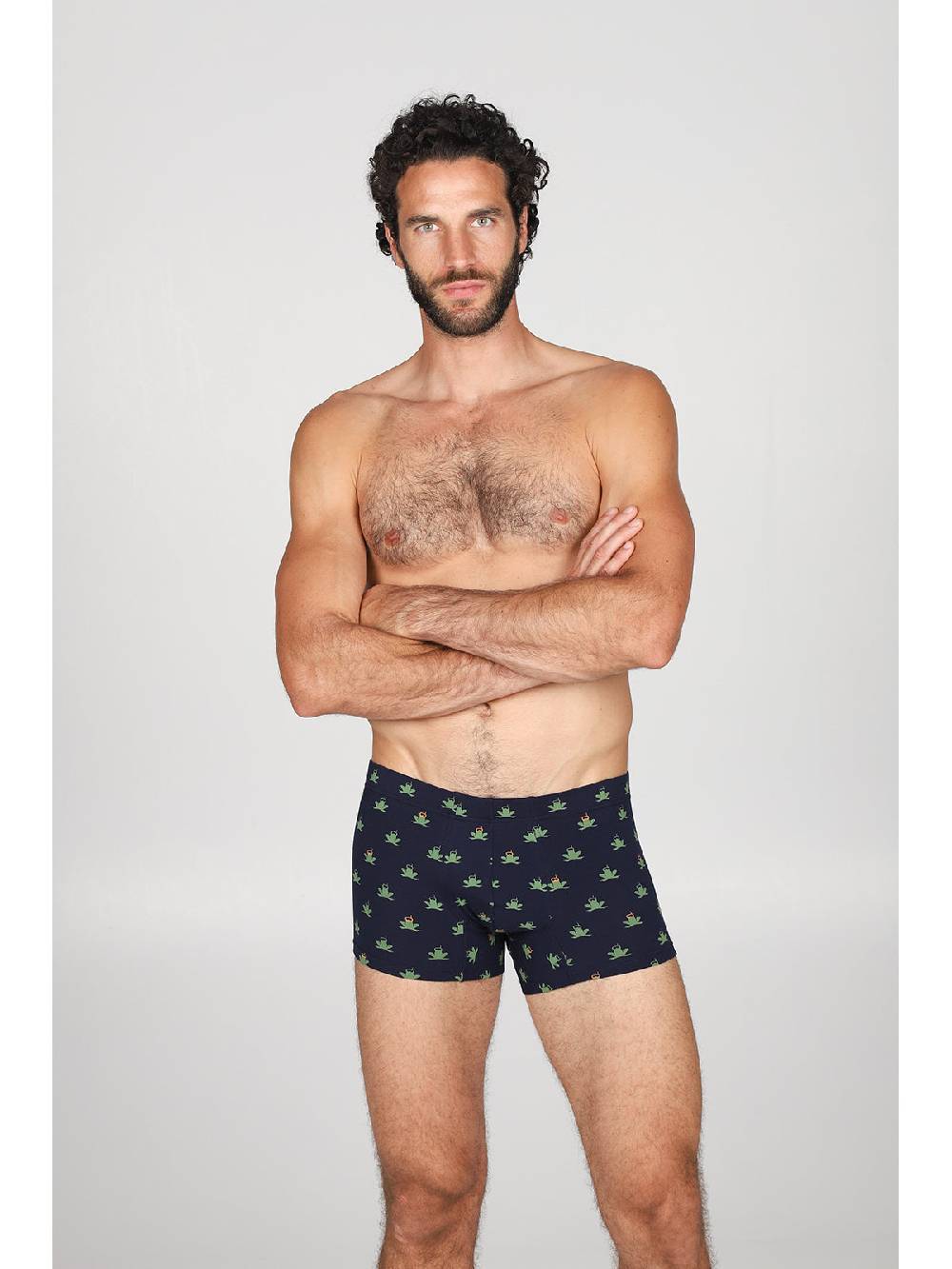 Julipet Boxer comfort in cotone bielastico fantasia "rana" Black Friday Prezzi