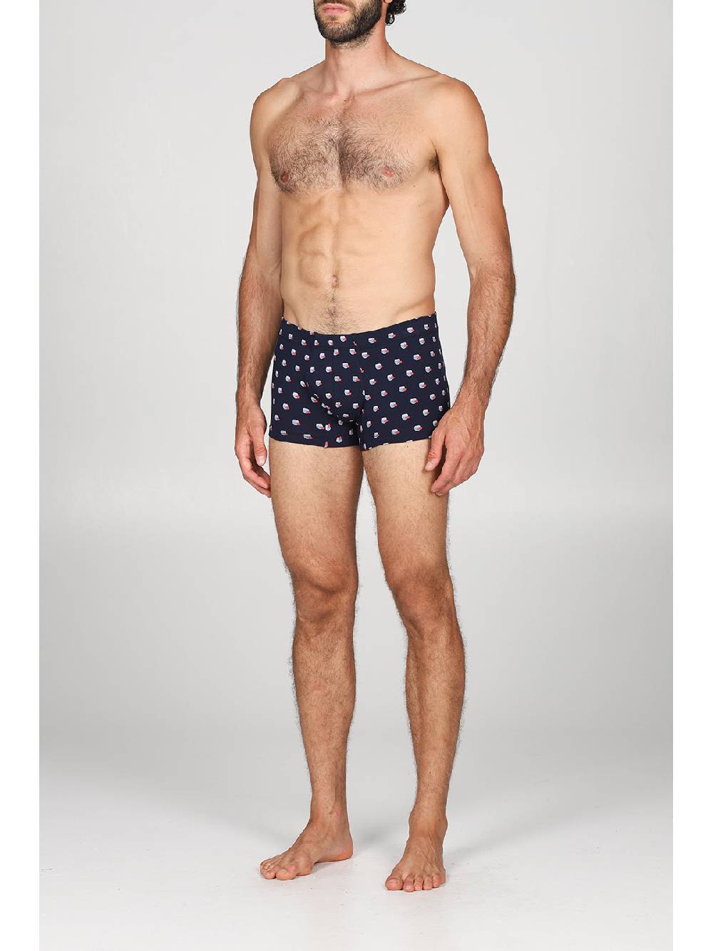 Julipet Boxer comfort in cotone bielastico, disegni "pesci" In vendita