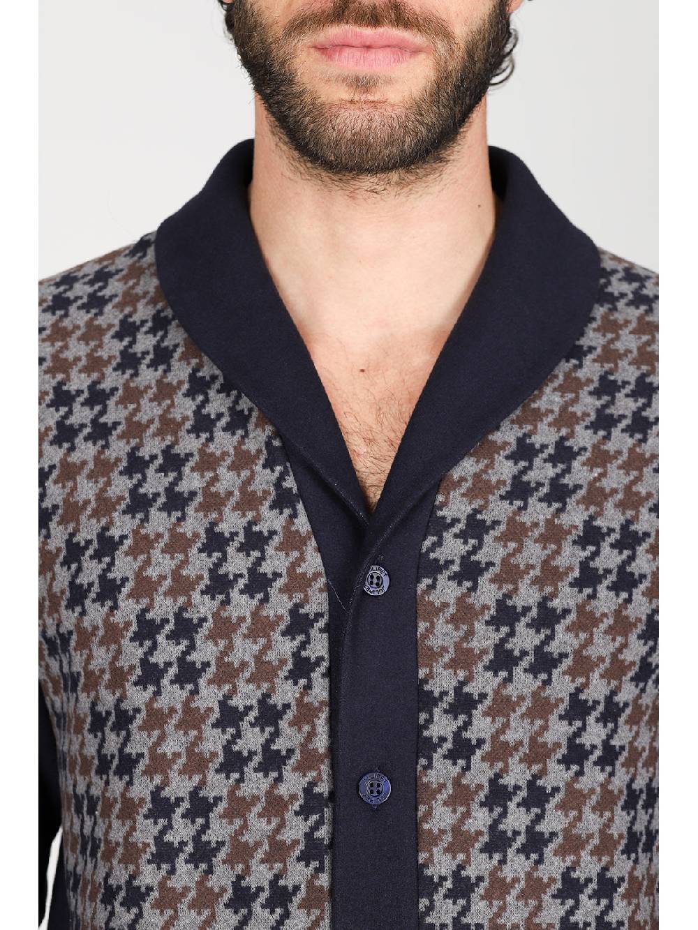 Julipet Pigiama cardigan in confortevole jacquard di cotone ACQUISTA ORA